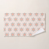 Crème, Perzik en Sage Green boho bloempatroon Bad Handdoek (Handdoek)