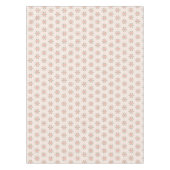 Crème, Perzik en Sage Green boho bloempatroon Tafelkleed (Voorkant)