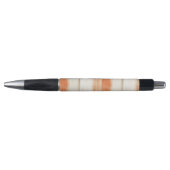 Crème Perzik Oranje Strepen   Pen (Voorkant)