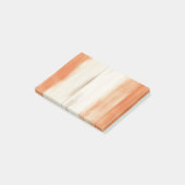 Crème Perzik Oranje Strepen Post-it® Notes (Schuin)