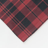 Crème Plaid en Lint Kerstmis Fleece Deken (Hoek)