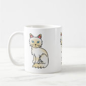 Crème Point Birmaanse / Ragdoll kat Koffiemok (Links)