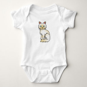 Crème Point Birmaanse / Ragdoll kat Romper