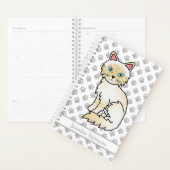 Crème Point Tabby Birman/Ragdoll En Poten & Tekst Planner (Display)