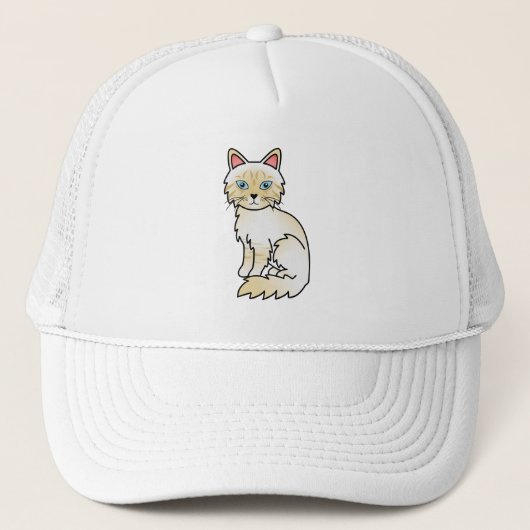 Crème Point Tabby Birman / Ragdoll Kat Trucker Pet (Voorkant)
