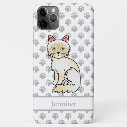 Crème Point Tabby Birman / Ragdoll Mooie Kat & Naa Case-Mate iPhone Case (Achterkant)