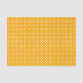 Crème Polka Dots op Geel Tissuepapier