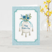 Crème Pouch Moederdag kaart (Gele Bloem)