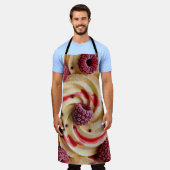 Crème Raspberry Swirl - Zoete Dessert Esthetiek Schort (Gedragen)