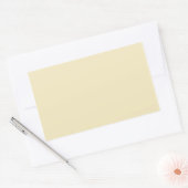 Crème Rechthoekige Sticker (Envelop)