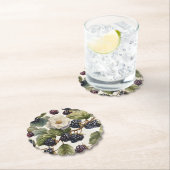 Crème Regal Elegance Blackberry & Blooms Kartonnen Onderzetters (Insitu)