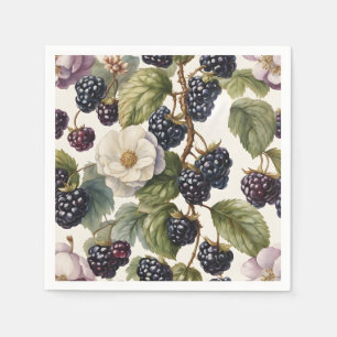 Crème Regal Elegance Braambeien & Bloesems Servet