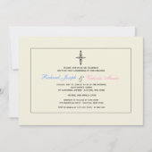 Crème religieuze uitnodiging (Voorkant)