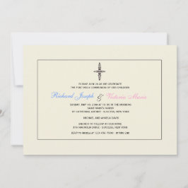 Crème religieuze uitnodiging