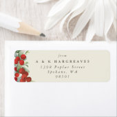 Crème Rode bessen + Eucalyptus Kerstmis Adres Etiket (Insitu)