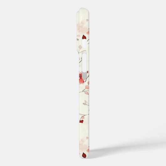 Crème Rode Bloem Case-Mate iPhone Case (Achterkant / Links)