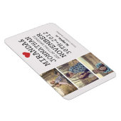 Crème & Rode Fotostrook Sla de datummagneet op Magneet (Rechterzijde)