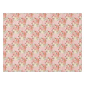  crème rode glitter streep bloemige pompoen tafelkleed (Voorkant (Horizontaal))