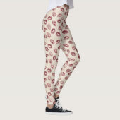 Crème Rode Lippen Leggings (Rechts)