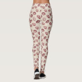 Crème Rode Lippen Leggings (Achterkant)