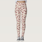 Crème Rode Lippen Leggings (Voorkant)