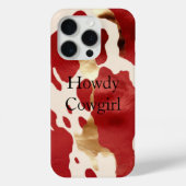 Crème Rood Goud Western Koeienhuid Case-Mate iPhone Case (Achterkant)