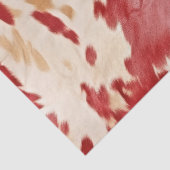 Crème Rood Western Koeienhuid Tissuepapier (Detail)