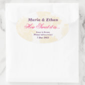 Crème Roos Hoe zoet het is Sticker (Tas)