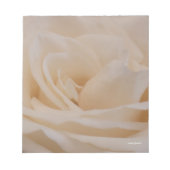 Crème Roos Note Pad Notitieblok (Voorkant)