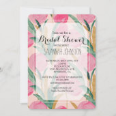 Crème Roze Bloemen Vrijgezellenfeest Kaart (Voorkant)