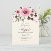 Crème Rozen Kaart (Staand voorkant)