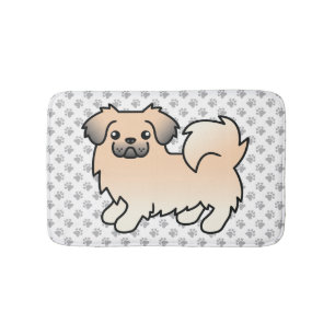 Crème Sable Tibetaanse Spaniel Cartoon Hond & Poot Badmat