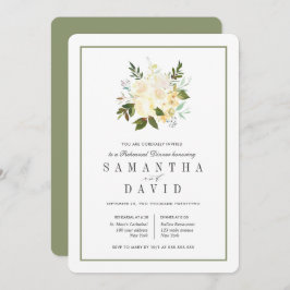 Crème + Sage | Organic Wedding Rehearsal Dinner Kaart