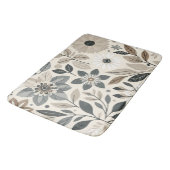 Crème & Salie Groen Vet Modern Bloemen Patroon Badmat (Gekanteld)