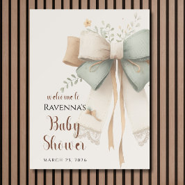 Crème Salie Patch Boog Schoon Baby Shower Welkom