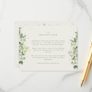 Crème Sneeuwbes+Eucalyptus Omrande Ontvangsthal Informatiekaartje