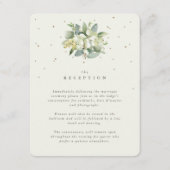 Crème Snowberry+Eucalyptus boeket receptie Informatiekaartje (Voorkant)