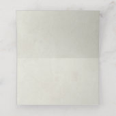 Crème Snowberry + Eucalyptus Kerst Gevouwen Plaatskaartje (Binnenkant ongevouwen)