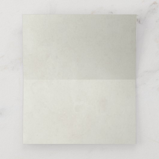 Crème Snowberry + Eucalyptus Kerst Gevouwen Plaatskaartje (Binnenkant ongevouwen)