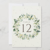 Crème Snowberry + Eucalyptus Trouwtafel nummer (Achterkant)