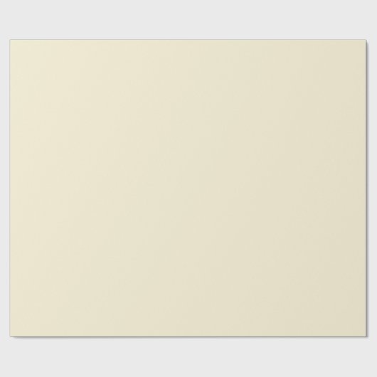 Crème Solid Color Cadeaupapier (Vlak)