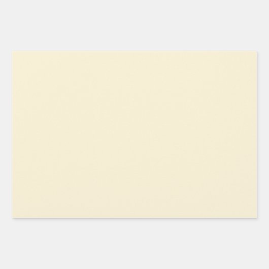 Crème Solid Color Inpakpapier Vel (Voorkant 2)