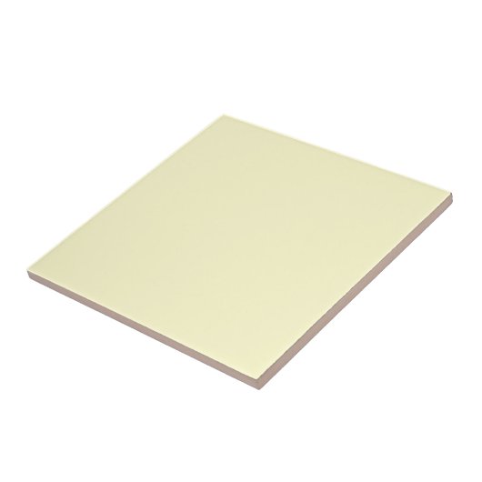 Crème Solid Color | Klassiek Elegant Tegeltje (Zijkant)