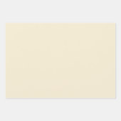 Crème Solid Color Wrapping Papiervellen Inpakpapier Vel (Voorkant 2)