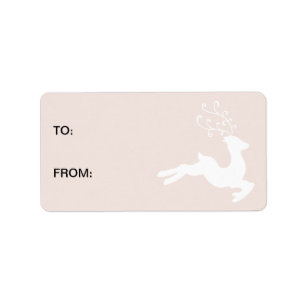 Crème Steen Wit Rendier Etiket