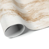 Crème strandzand verjaardag cadeaupapier (Rol Hoek)