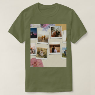 crème Street Print Halve Mouwen Rayon Overhemd ; T-shirt