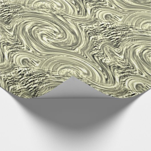 Crème Swirl-omslagpapier Cadeaupapier (Hoek)