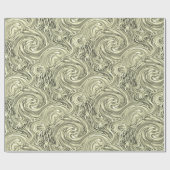 Crème Swirl-omslagpapier Cadeaupapier (Vlak)