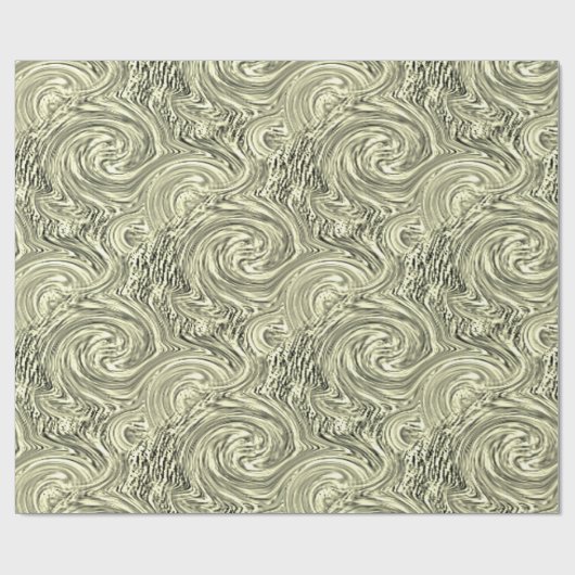 Crème Swirl-omslagpapier Cadeaupapier (Vlak)